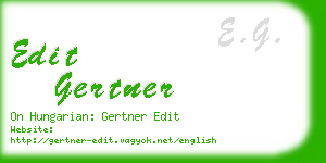edit gertner business card